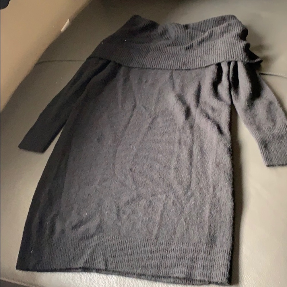 Black sweater dress